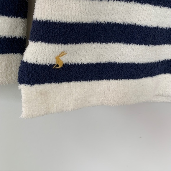 Joules Knitwear Blue & Cream Striped Star Sweater Size 6 - Picture 5 of 8